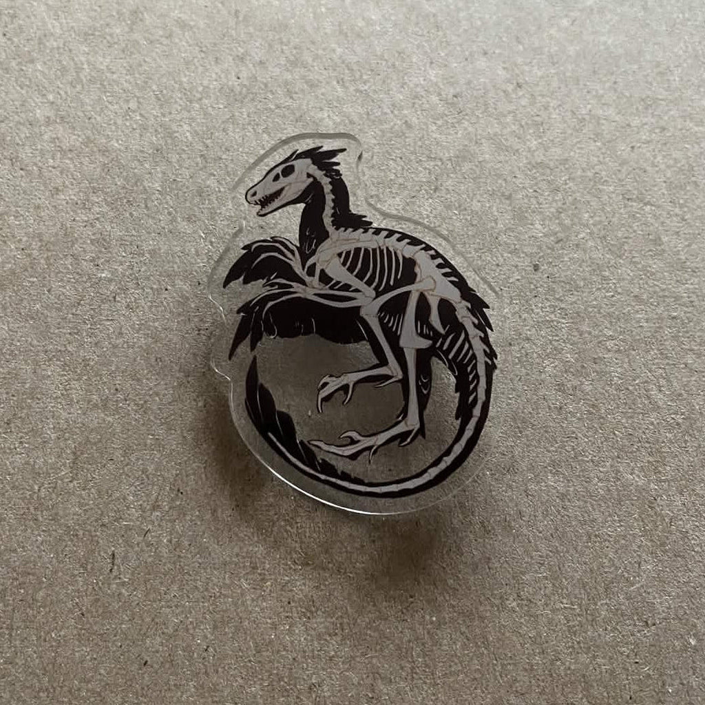 Macabre Fossil - Acrylic Pin