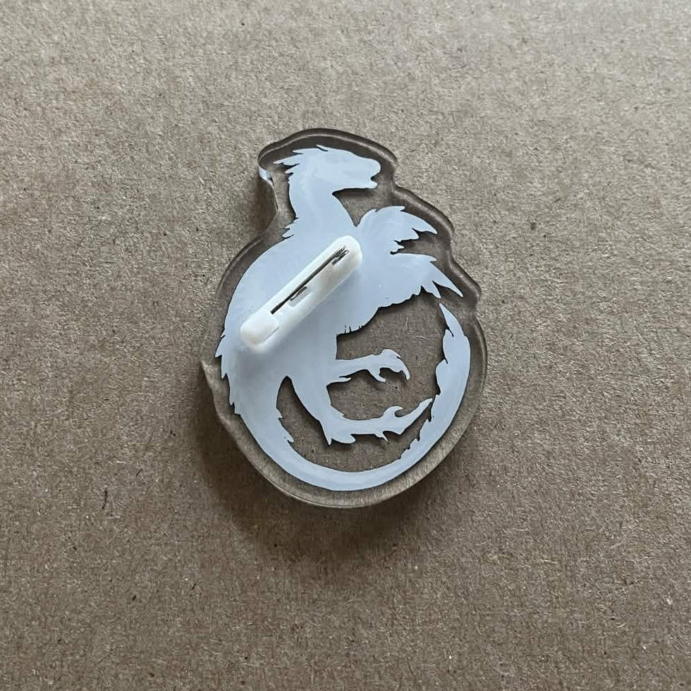 Macabre Fossil - Acrylic Pin