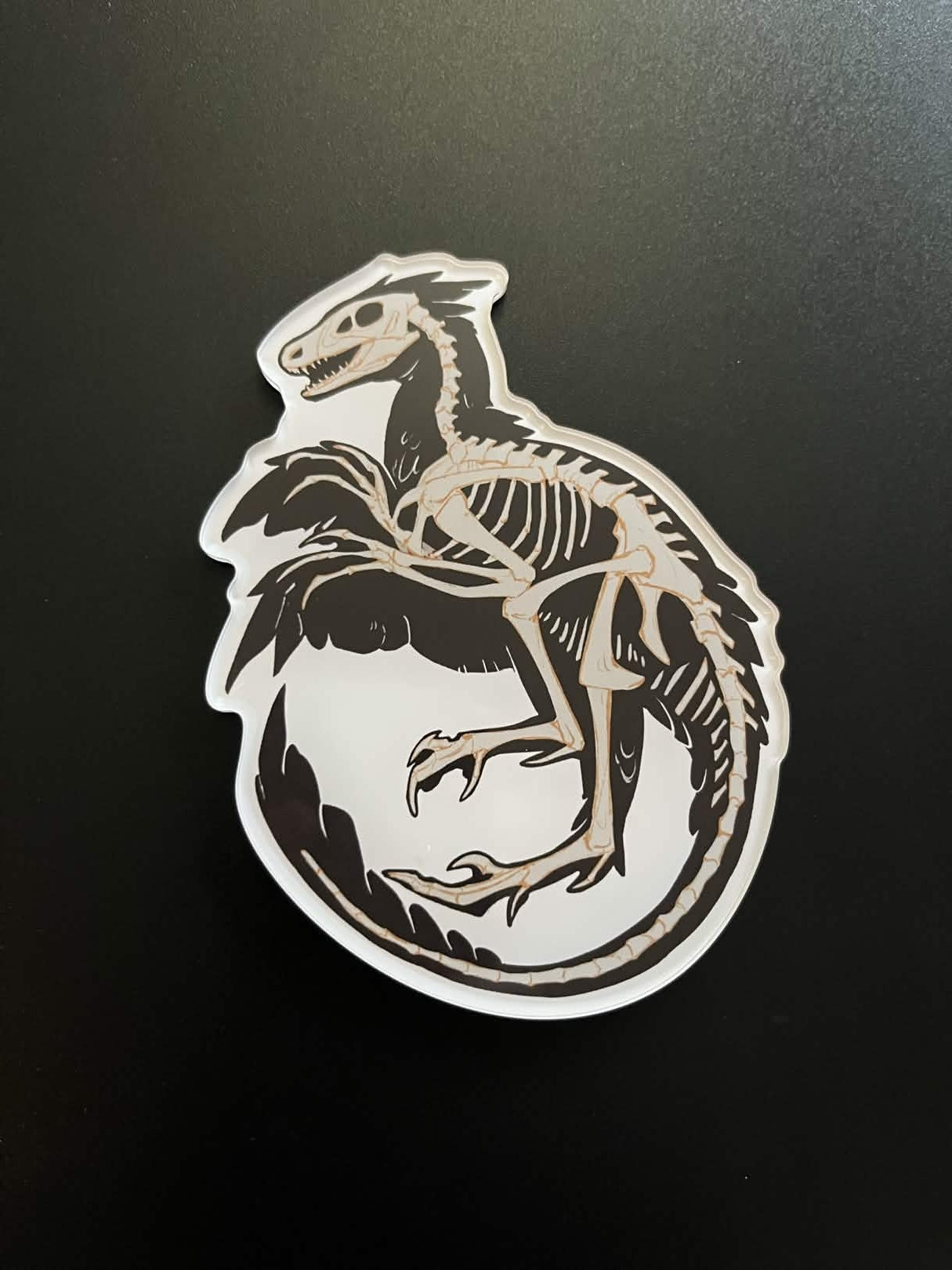 Macabre Fossil - Acrylic Magnet