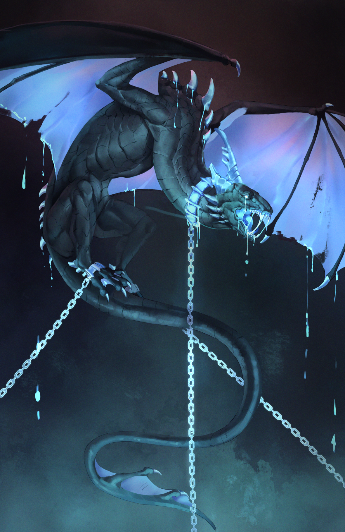 Chained Dragon - Print