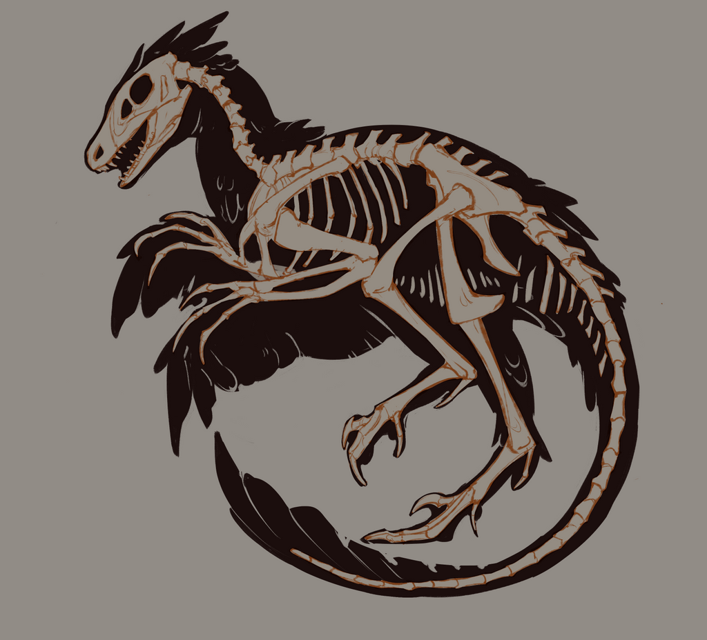 Macabre Fossil - Acrylic Pin